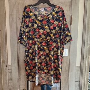 NWT LuLaRoe Multicolor Floral Tunic - size XL